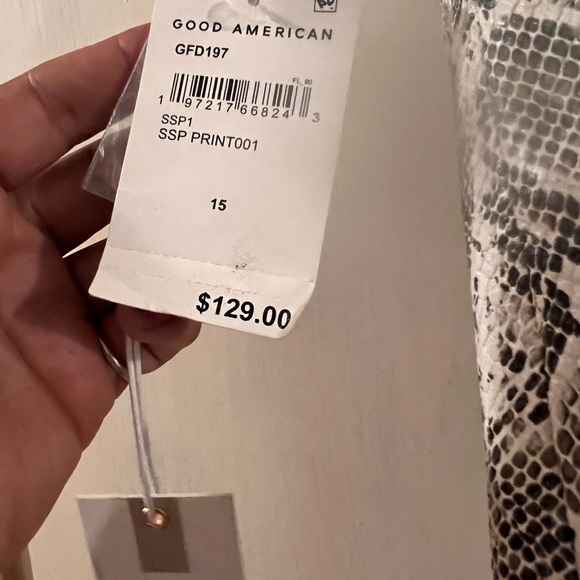 Good American Snake Print Women's Skirt - Picture 3 of 4